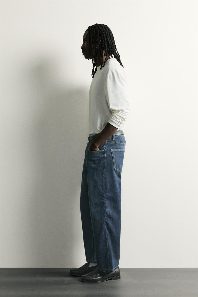 Jeans cropped de corte holgado 4