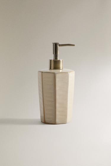 RUSTIC SOAP DISPENSER - Greyish by Zara