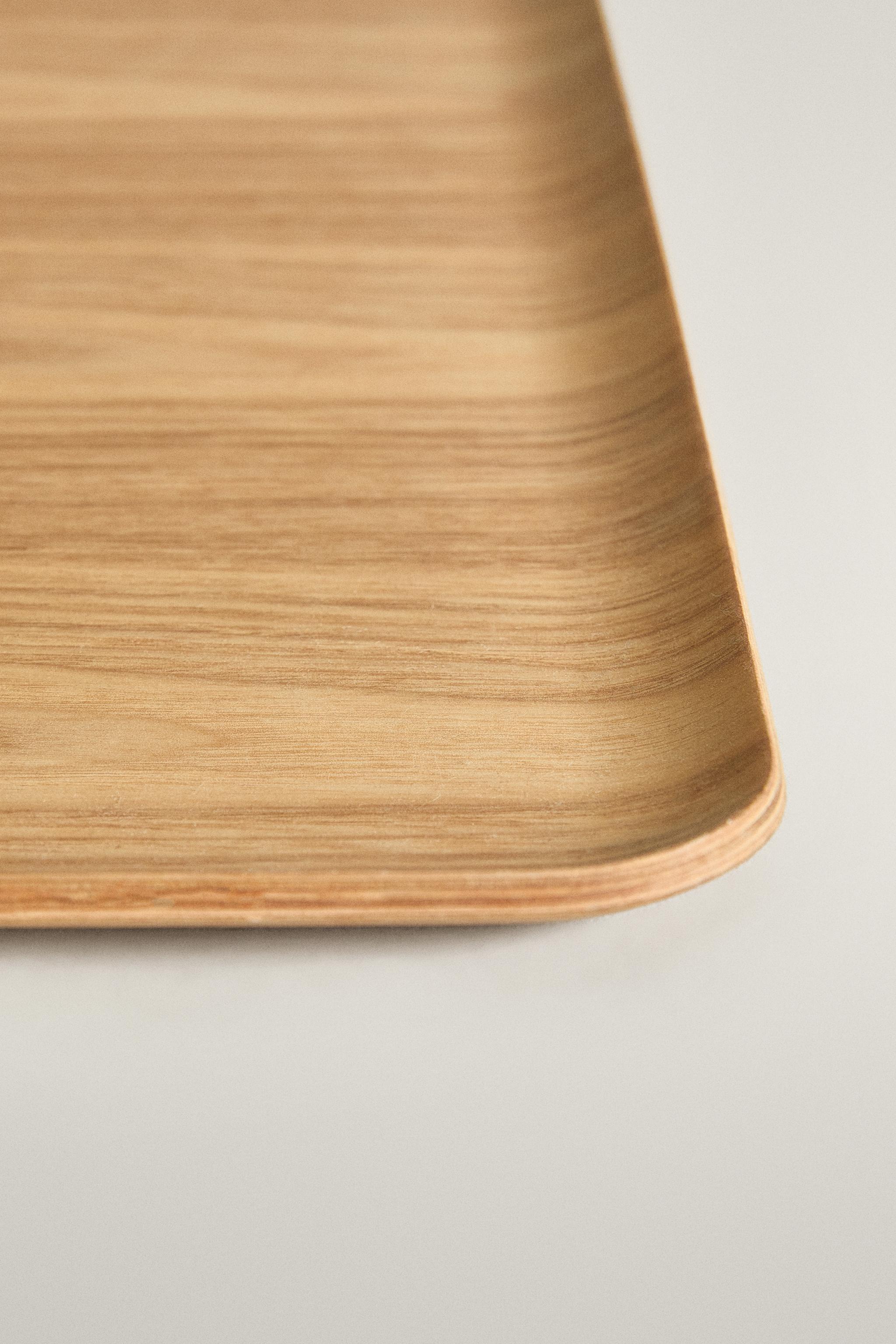 LARGE RECTANGULAR WOODEN TRAY