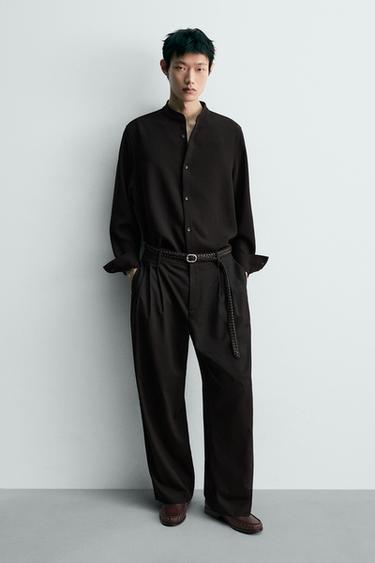 موكاسين بقناع عتيق - أحمر عنابي الخاص بـ Zara - صورة 0