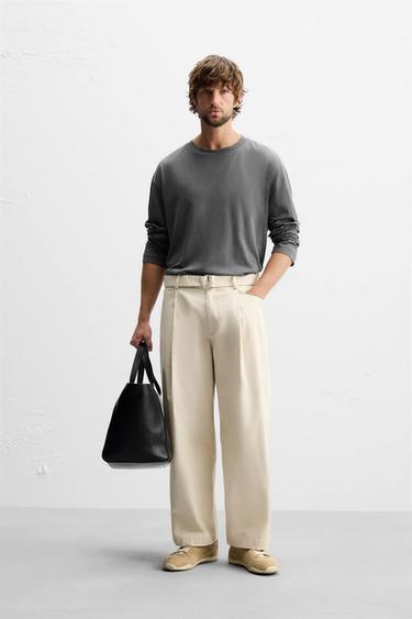 RELAXED FIT T-SHIRT - Cement by Zara - Image 0