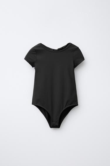 BODY EN POLYAMIDE AVEC NŒUD ET CUT OUT - Noir de Zara
