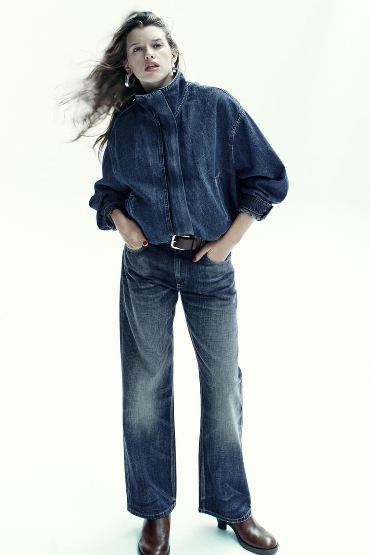 TRF MID-RISE STRAIGHT CROP JEANS