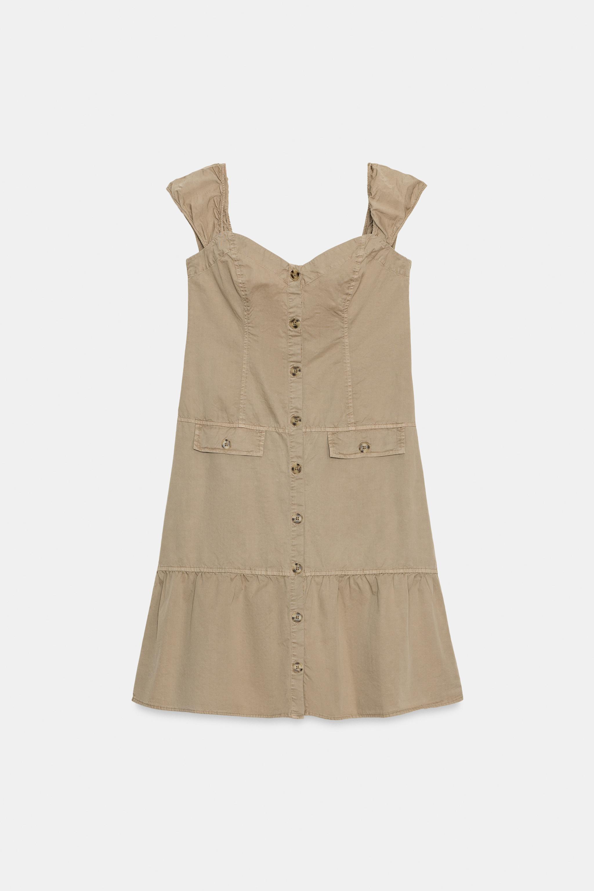 BUTTONED MIDI DRESS