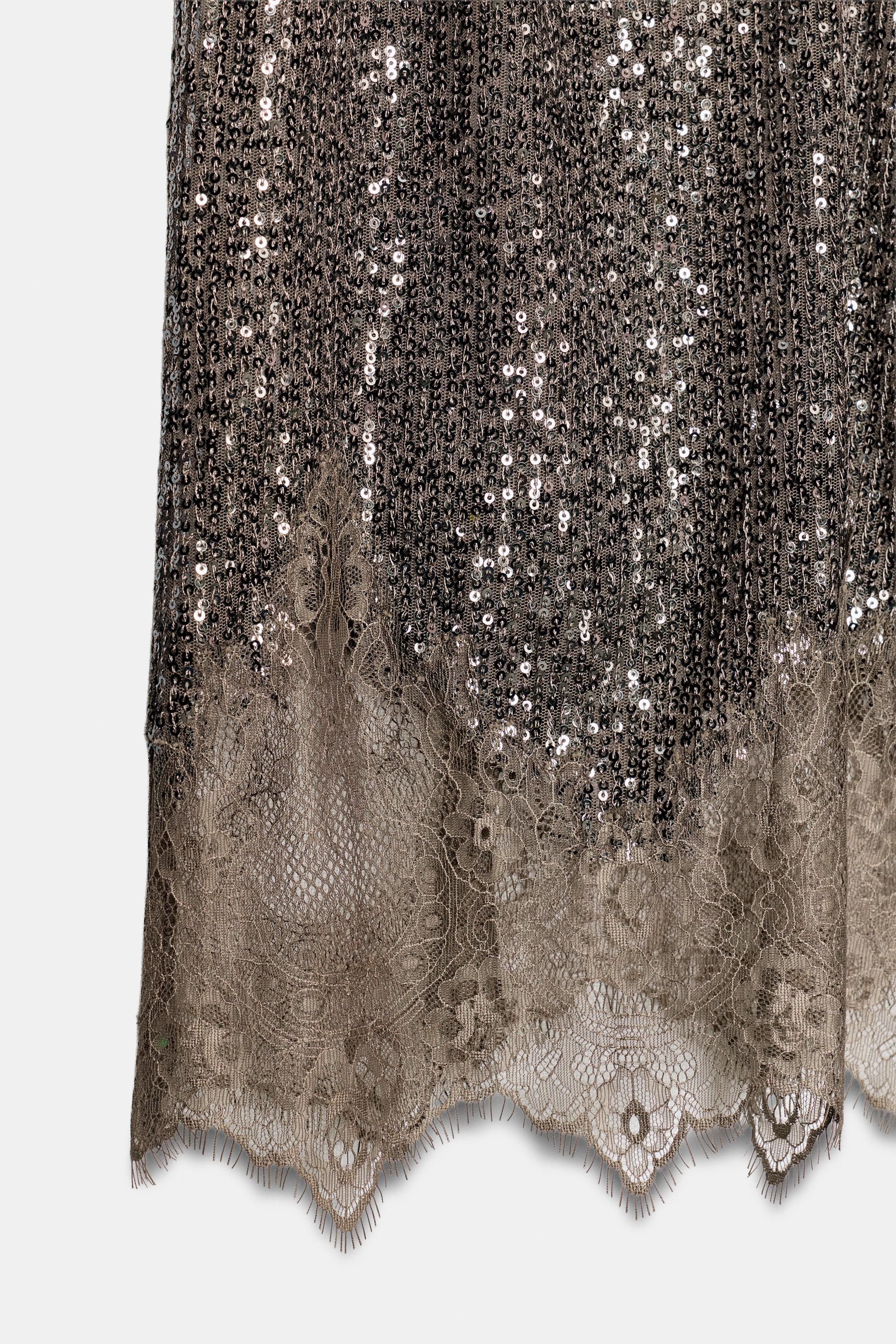 TOP À PAILLETTES COMBINÉ ZW COLLECTION