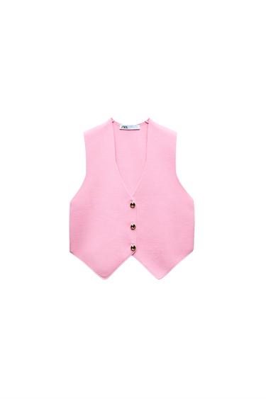 PLAIN KNIT CROP TOP