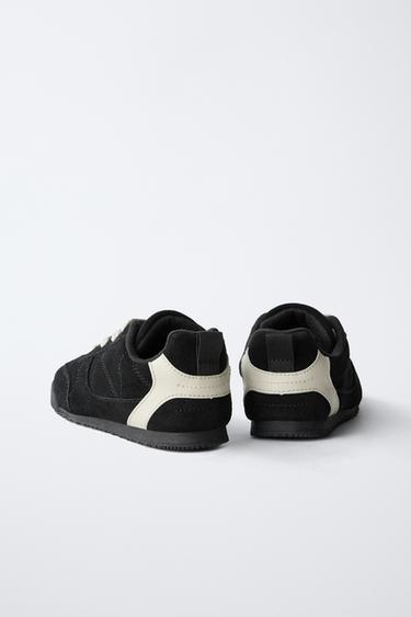 LEATHER TRAINERS - Black by Zara - Image 5