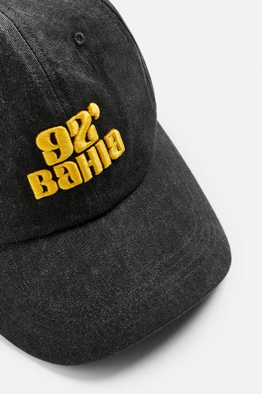CONTRAST EMBROIDERY CAP - Dark grey by Zara - Image 5