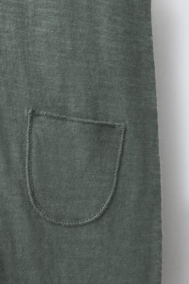 SALOPETTE LONGUE UNI - Vert moyen de Zara - Image 3