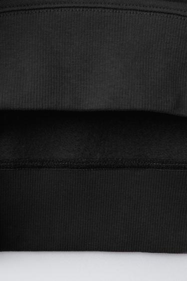 BASIC SPORTY SWEATSHIRT - Black by Zara - Image 3