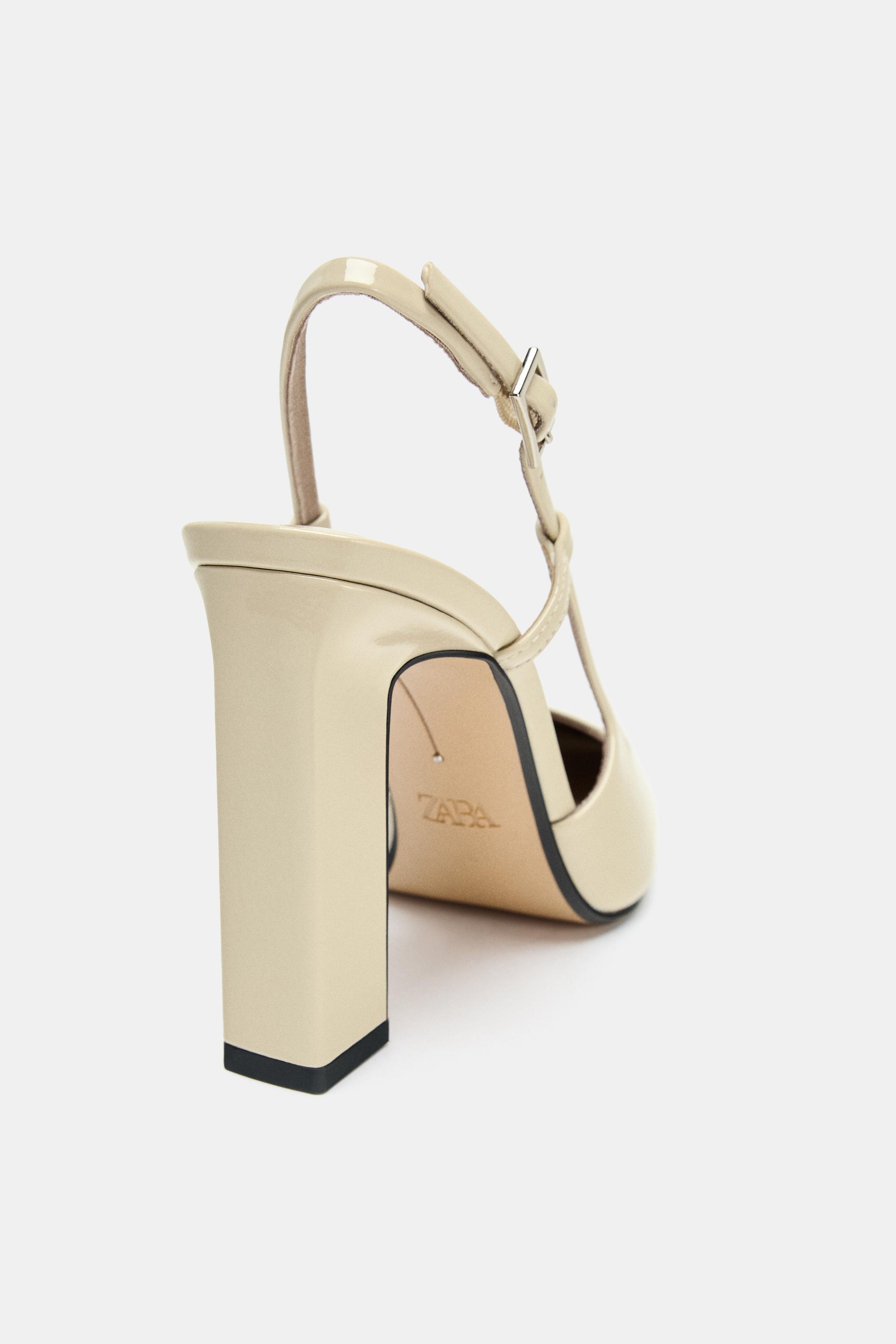 SLINGBACK HEELS - Off White | ZARA United States