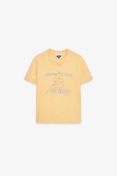 MAGLIETTA EFFETTO SLAVATO CARE BEARS™ - Giallo di Zara