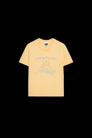 T-SHIRT IN VERWASCHENER OPTIK CARE BEARS™ - Gelb von Zara - Bild 0