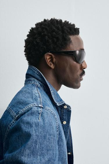 LIMITED EDITION OVAL SUNGLASSES - Black by Zara - Image 1