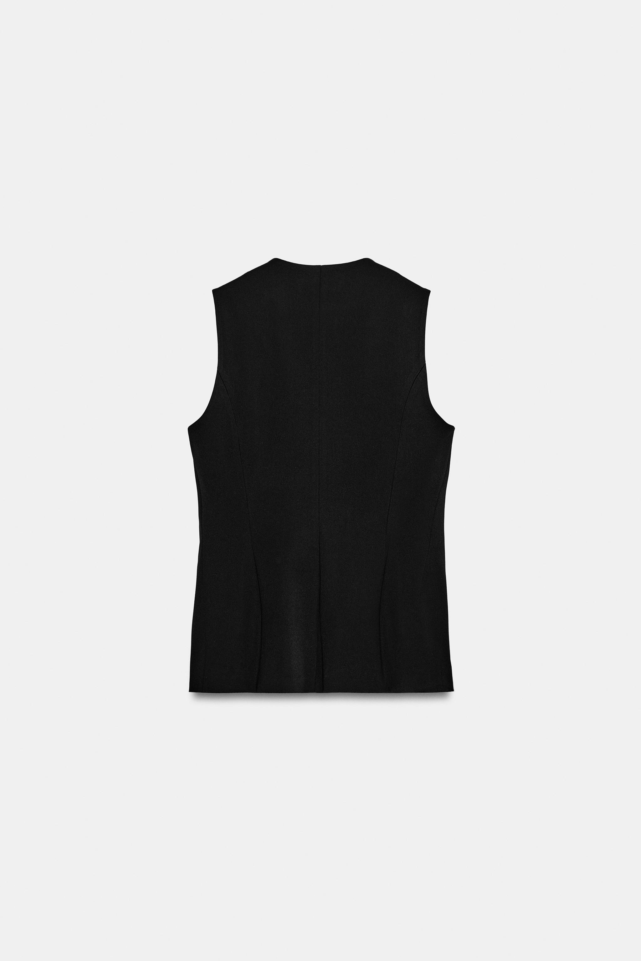 Zara Süslü Düğmeli Yelek görsel 6