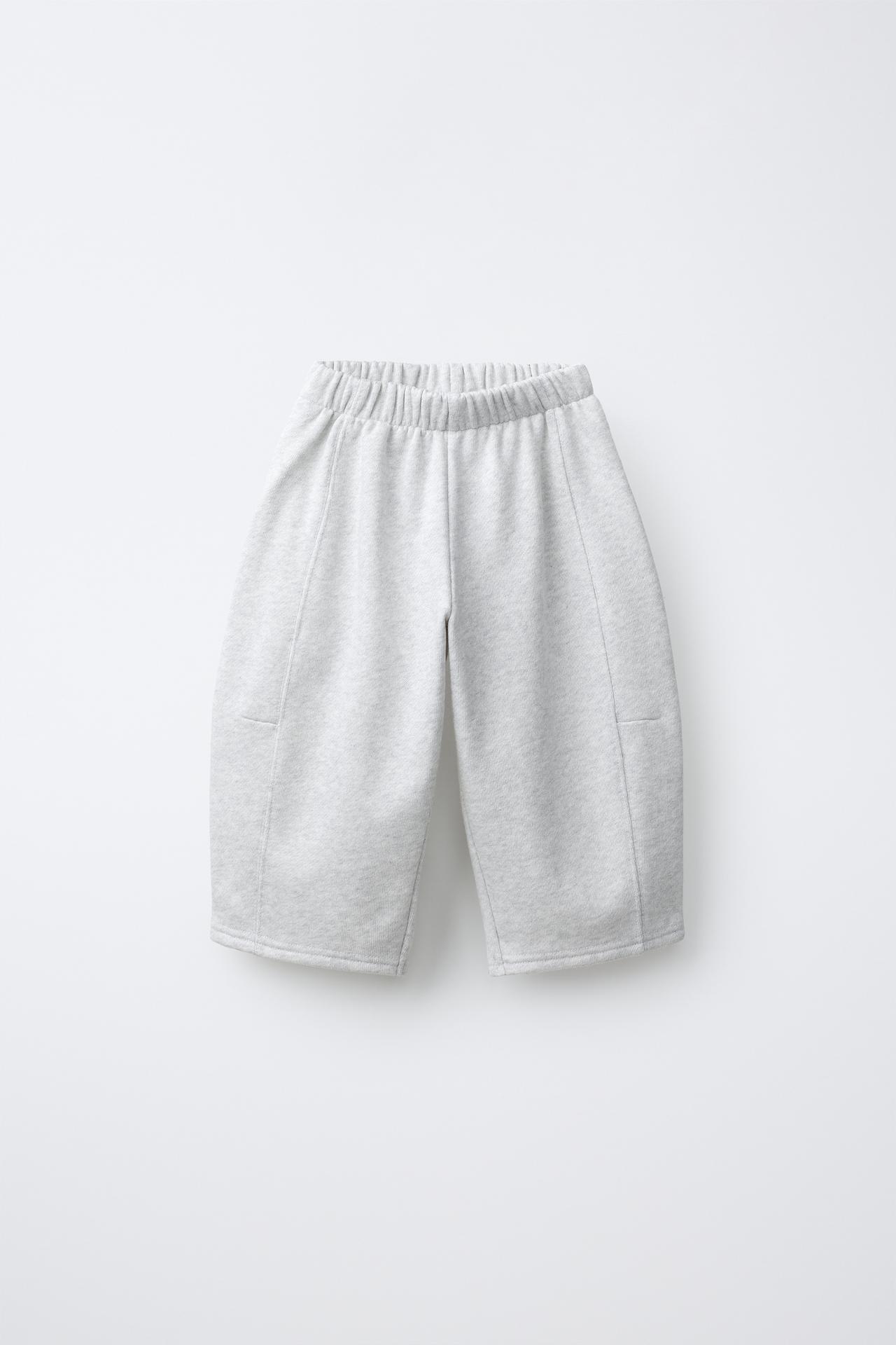 FRUIT OF THE LOOM™ EMBROIDERED JOGGERS — Gray marl