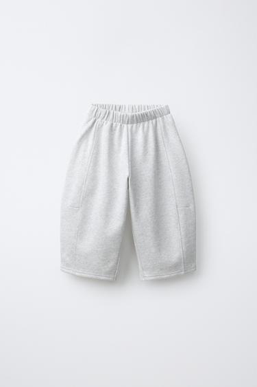 EMBROIDERED JOGGING TROUSERS FRUIT OF THE LOOM™ - Grey marl by Zara - Image 0