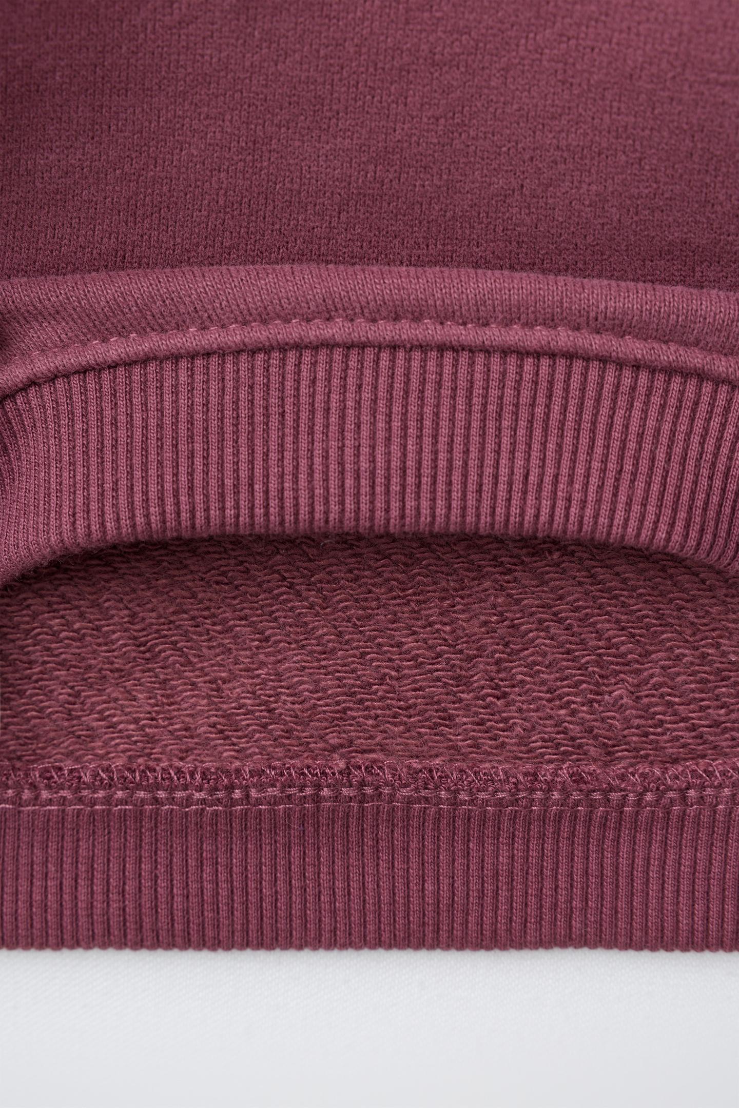 Детский комплект Zara Label Sweatshirt and Plain Legging Set, цвет: Тёмный бордовый — фото 4