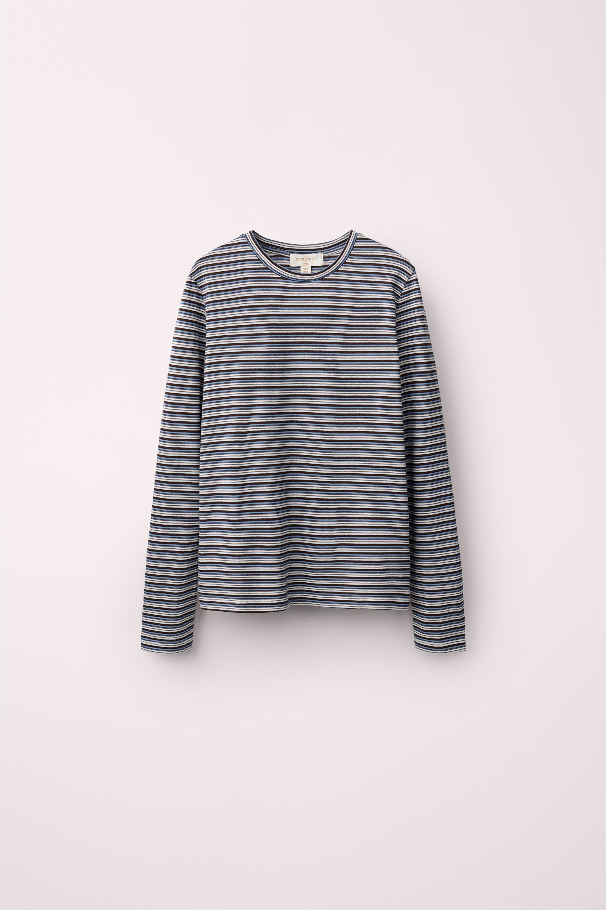 CAMISETA RAYAS 100% ALGODÓN CREATED BY CARAMEL LONDON X ZARA