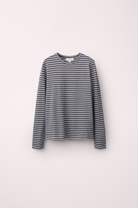 STRIPED 100% COTTON T-SHIRT CREATED BY CARAMEL LONDON X ZARA - striped by Zara - Image 0