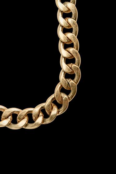 COLLAR CADENA ESLABONES - Dorado de Zara