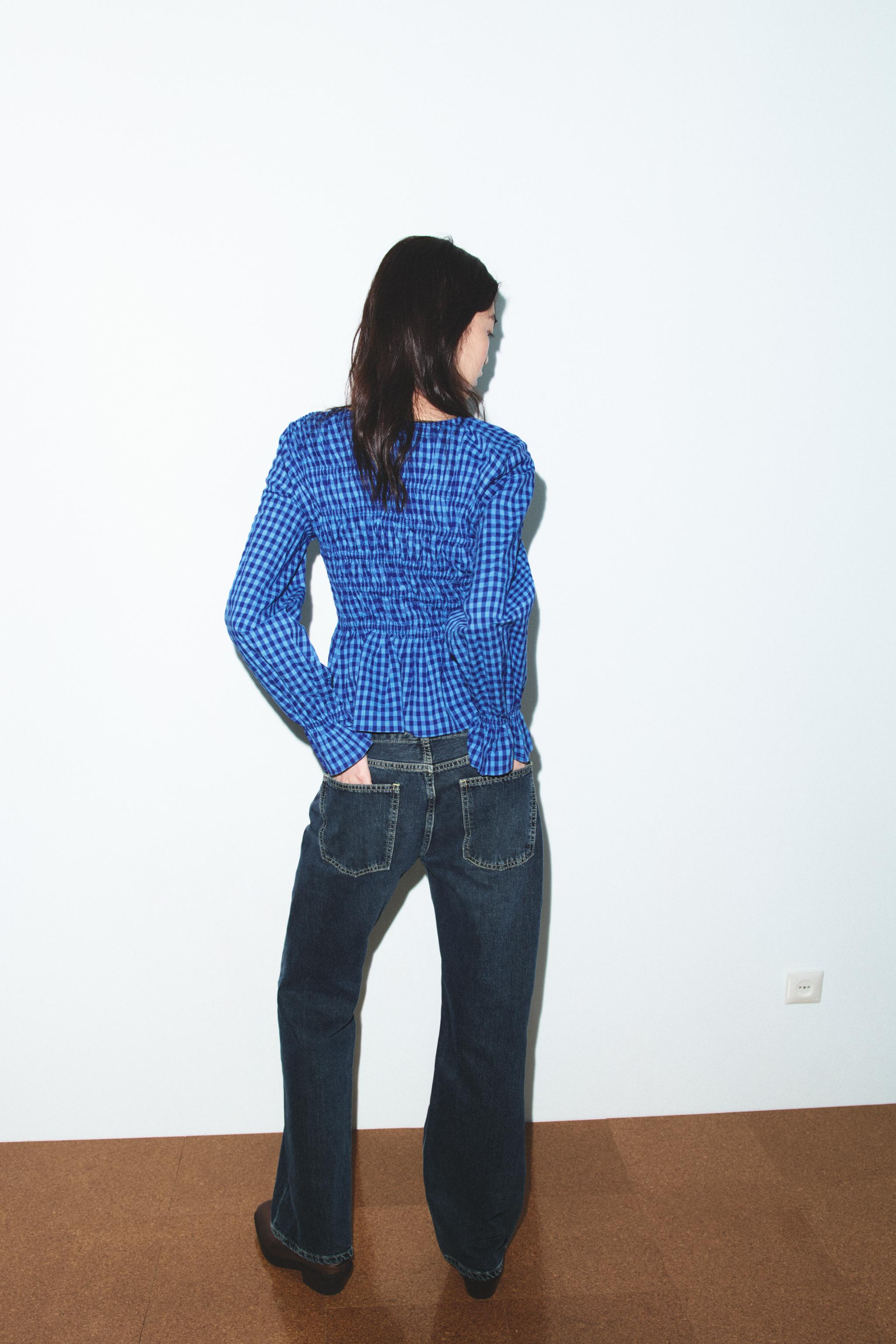 CHEMISE À CARREAUX VICHY AVEC ÉLASTIQUES