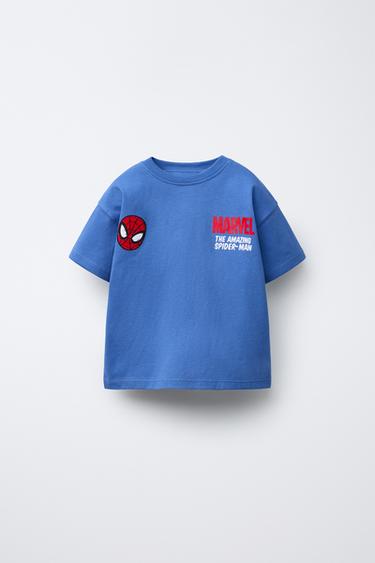 Zaras T-SHIRT MED TRYCK SPIDER-MAN © MARVEL - Blå