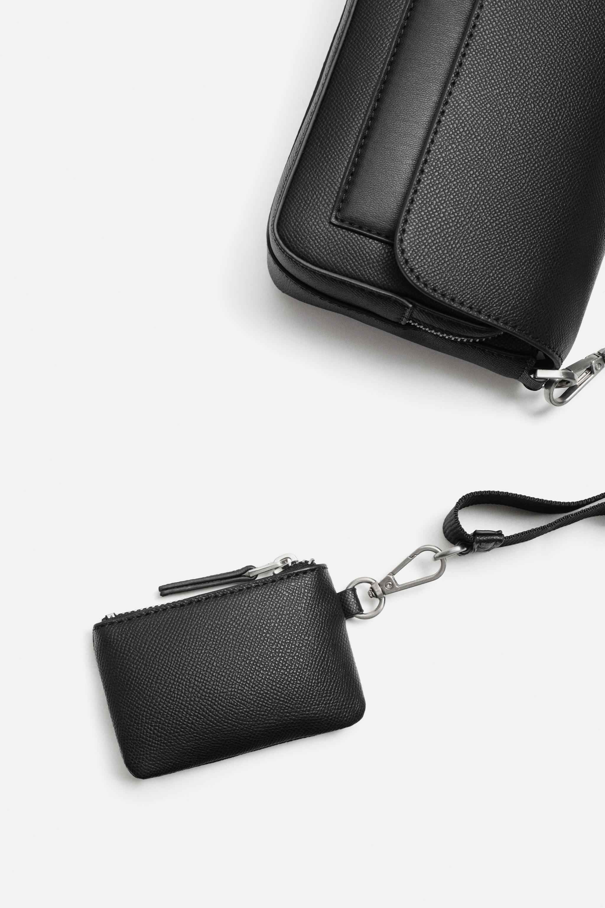 TEXTURE CROSSBODY BAG - Black | ZARA United States
