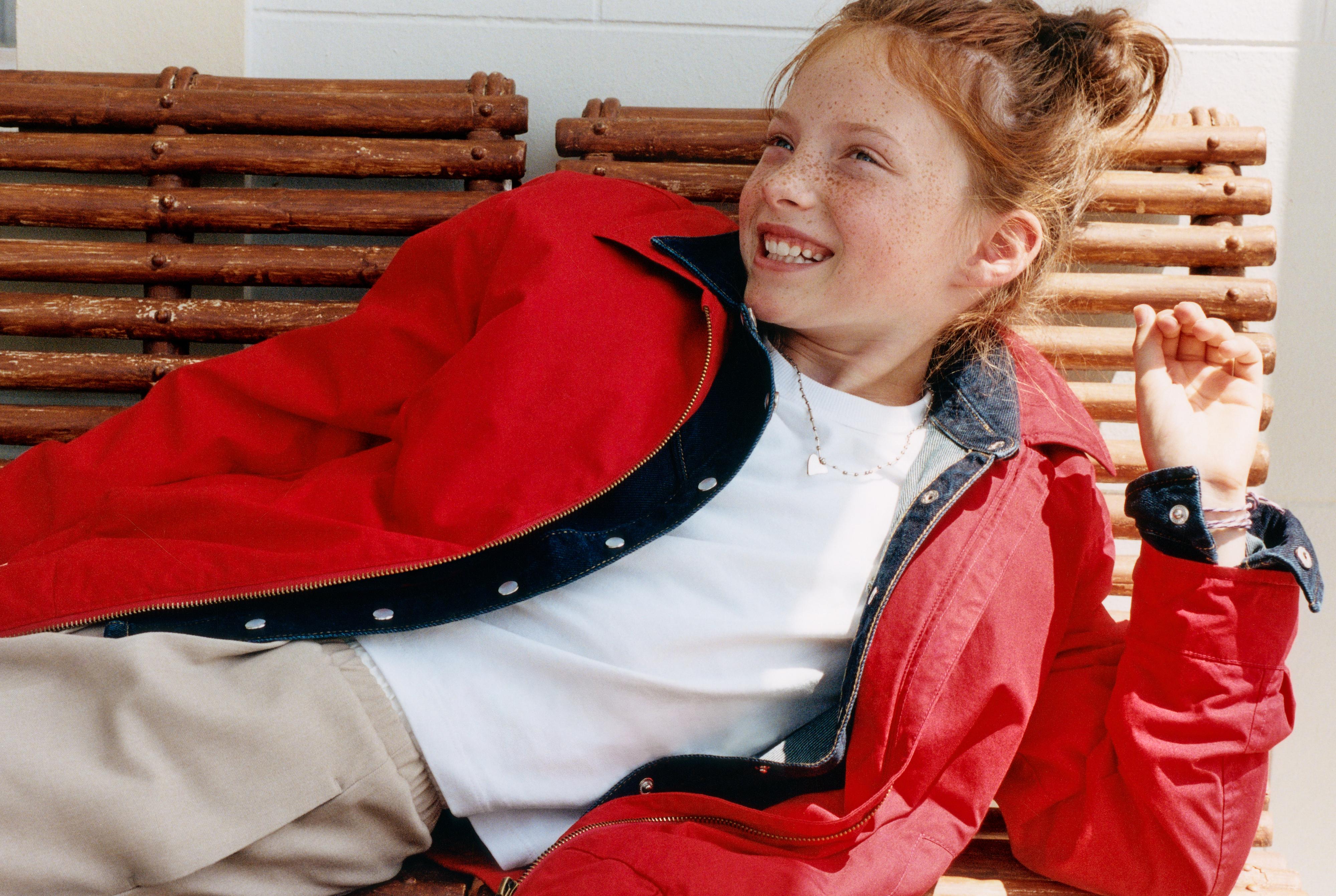 QUILTED BOMBER JACKET — Red