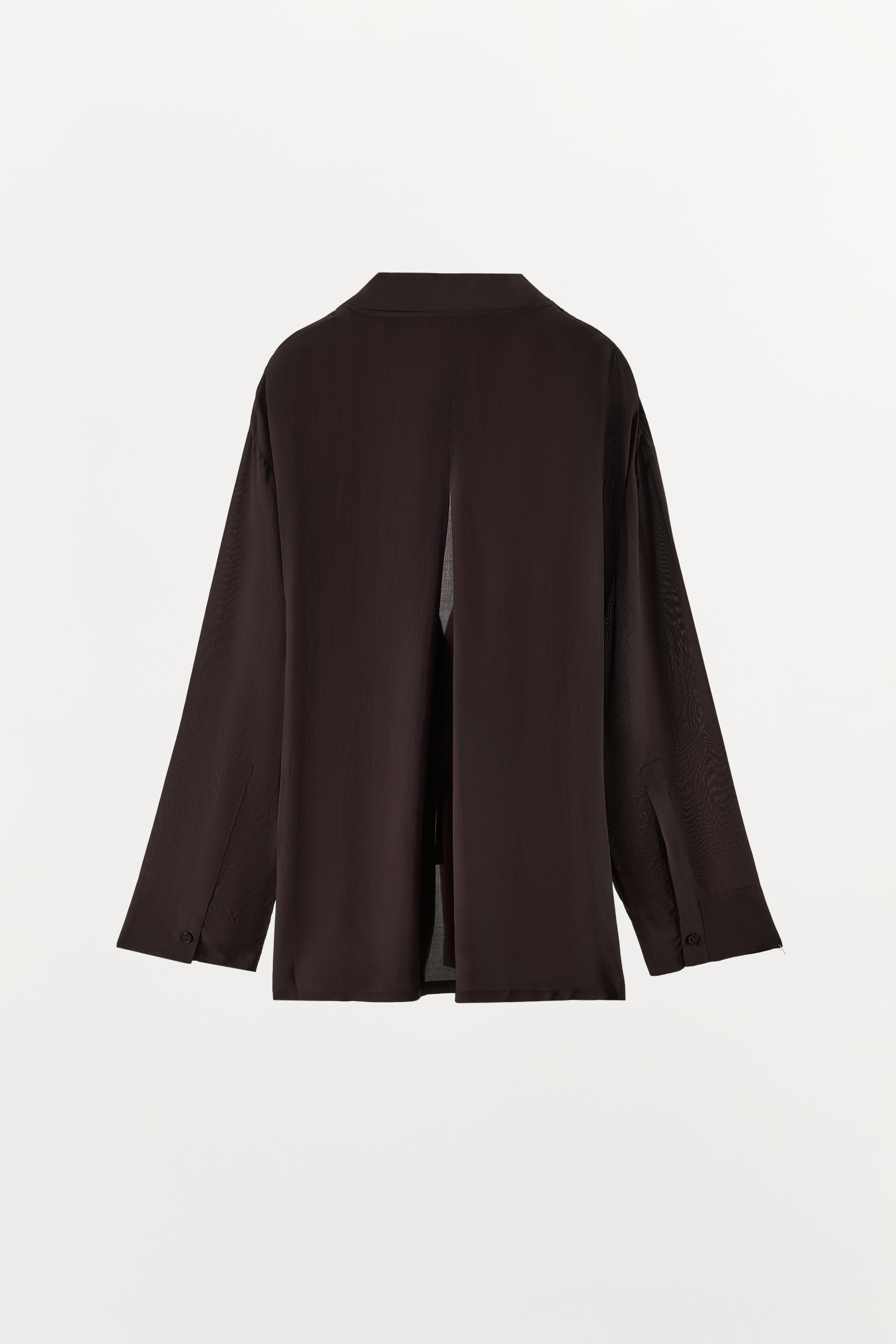 VELVET EMBROIDERY WRAP BLOUSE