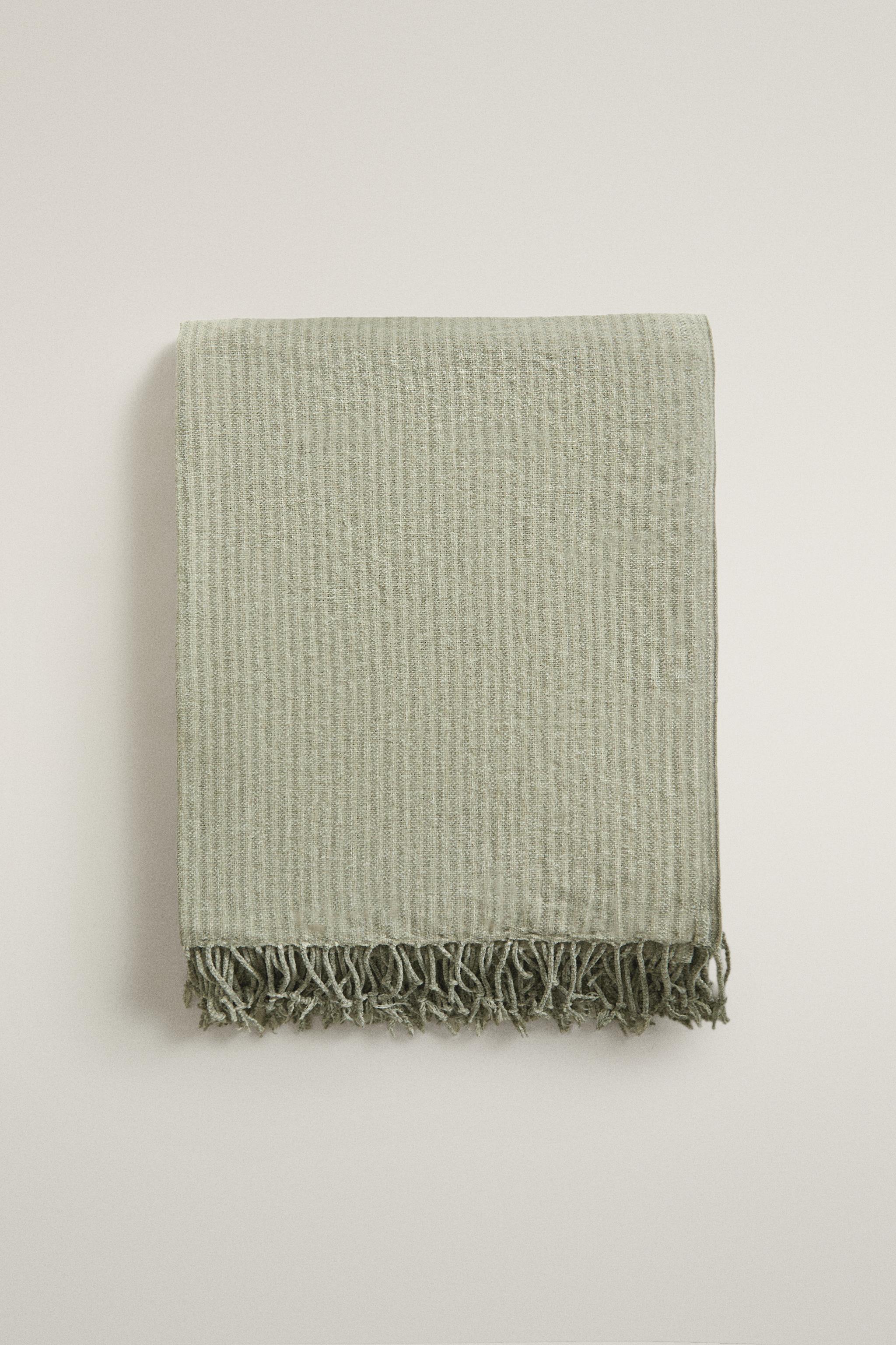 STRIPED CHENILLE BLANKET