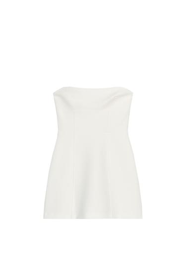 STRAPLESS BOW DRESS