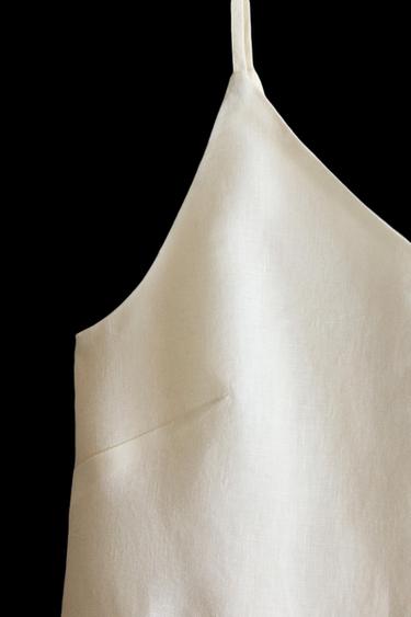 LINEN NIGHTDRESS - Ecru by Zara