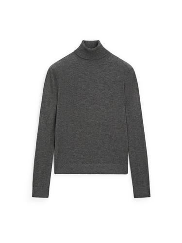Zara Wool blend high neck knit sweater - Anthracite grey