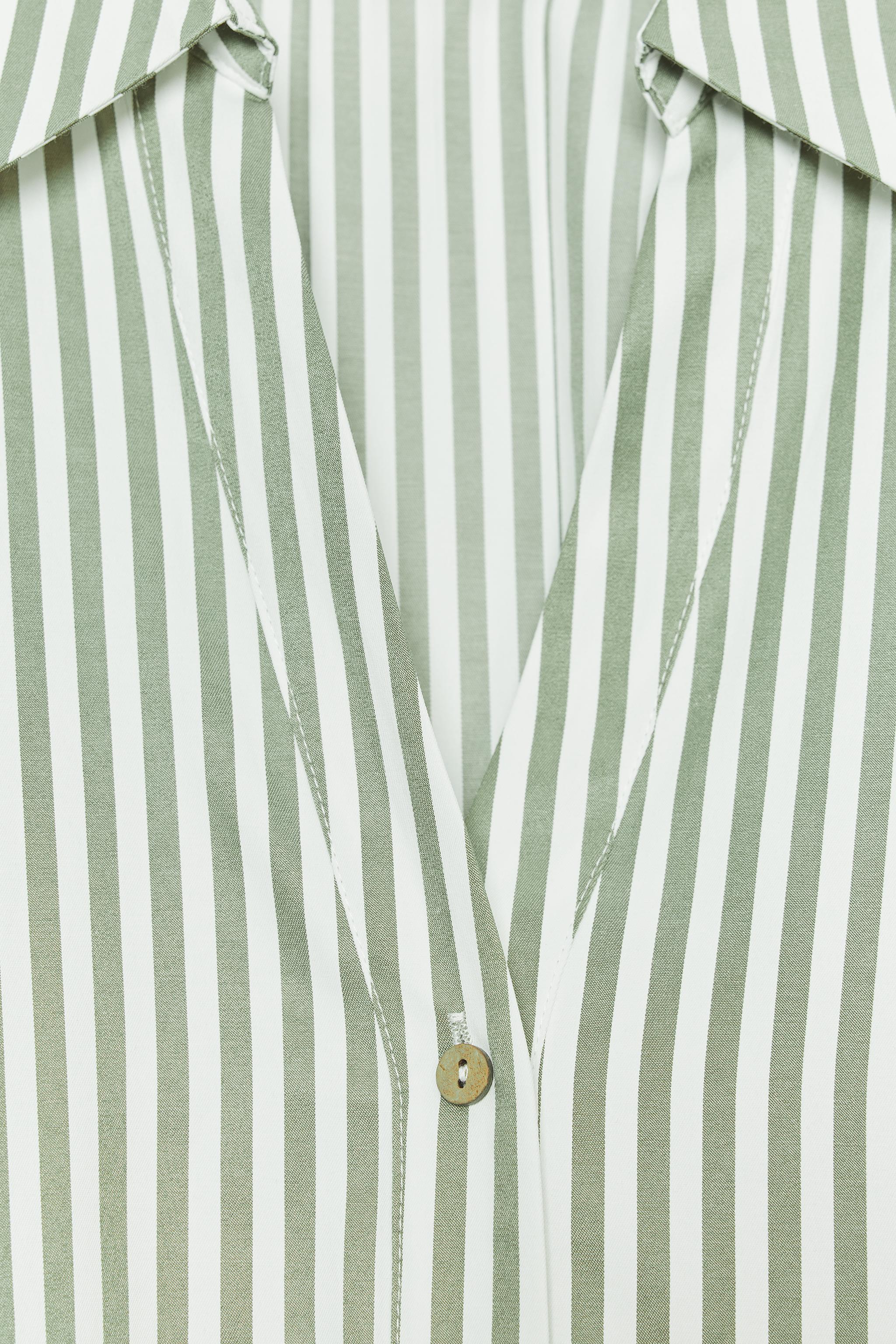 【COSYHARU】Romade striped shirt Striped Shirt 