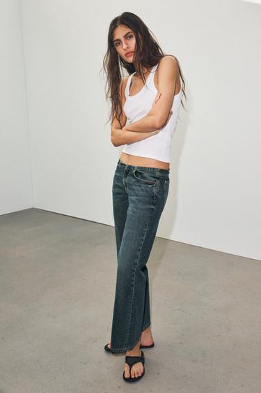 JEANS TRF TAILLE BASSE - Bleu de Zara - Image 2