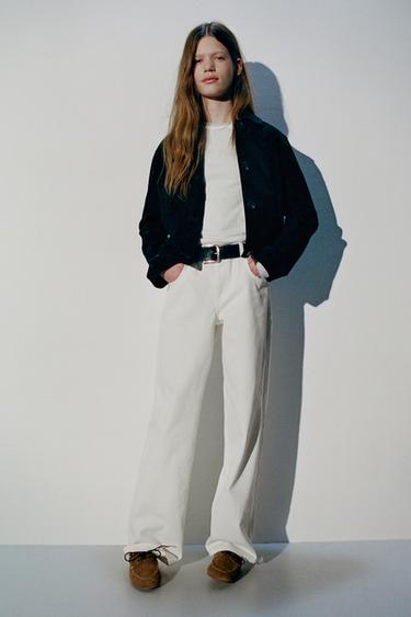 BLOUSON 100% CUIR - Noir de Zara