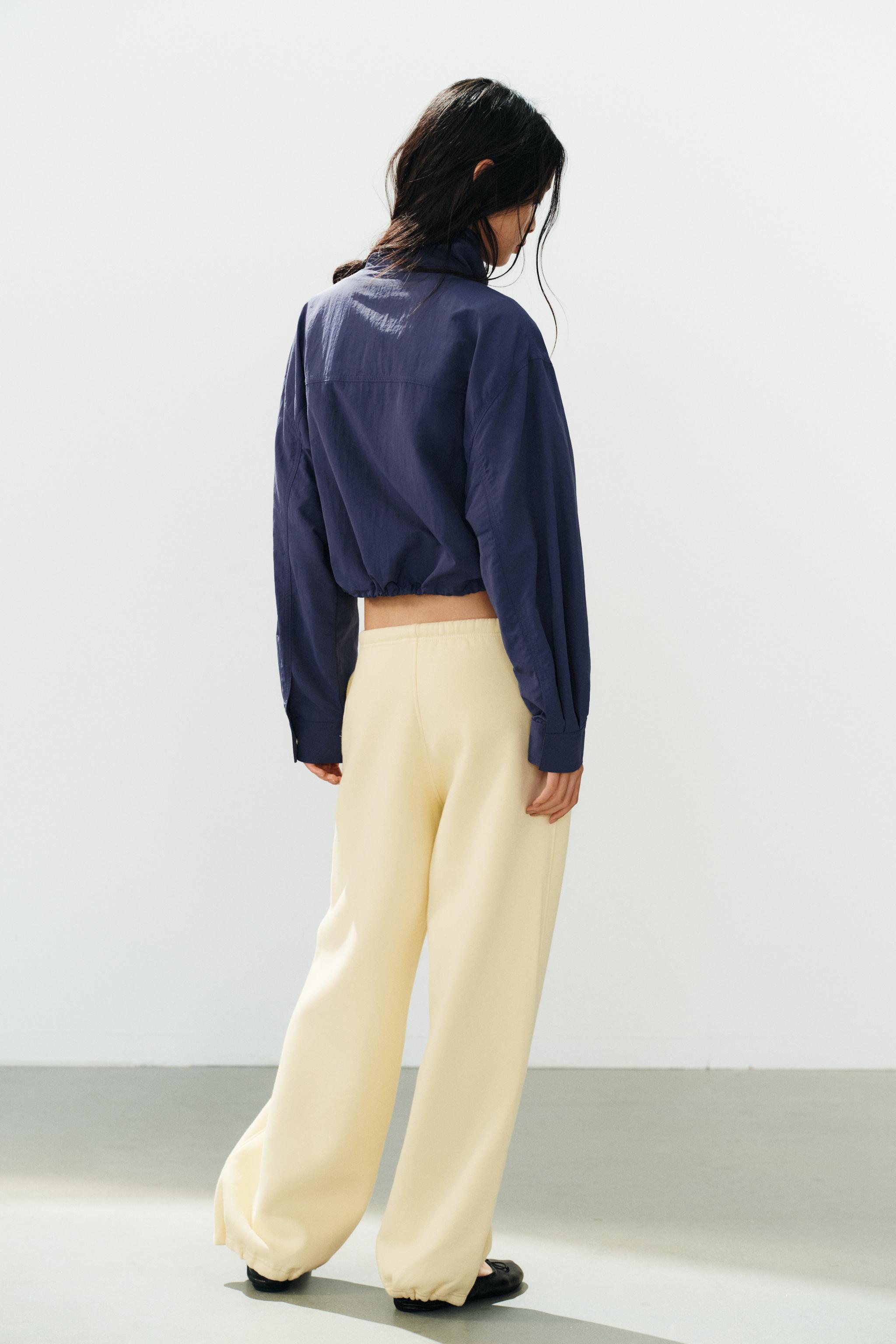 BASIC STRAIGHT SWEAT PANTS WITH ADJUSTABLE HEM - thumbnail 6