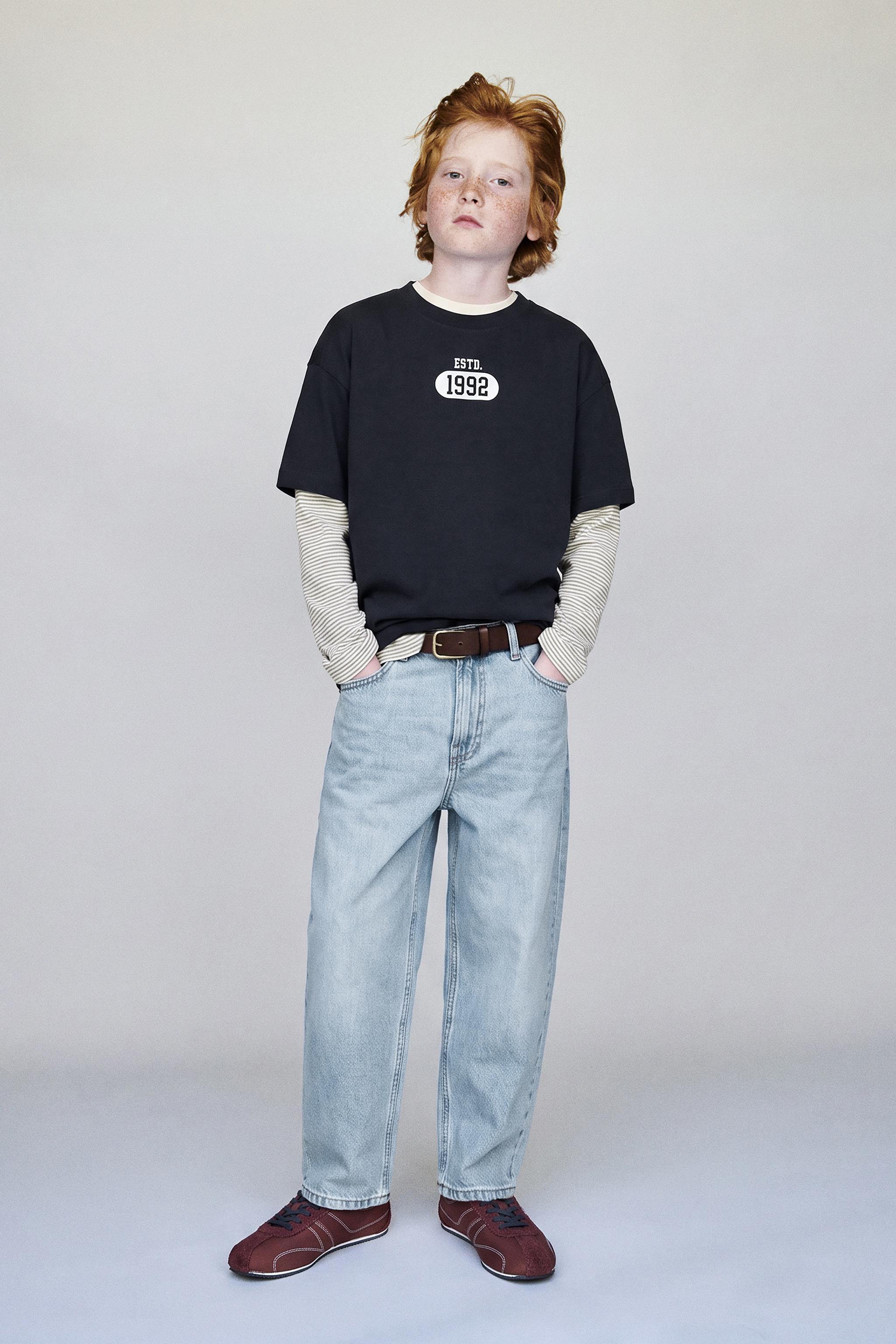 Детские футболки Zara PRINTED JOGGING T-SHIRT