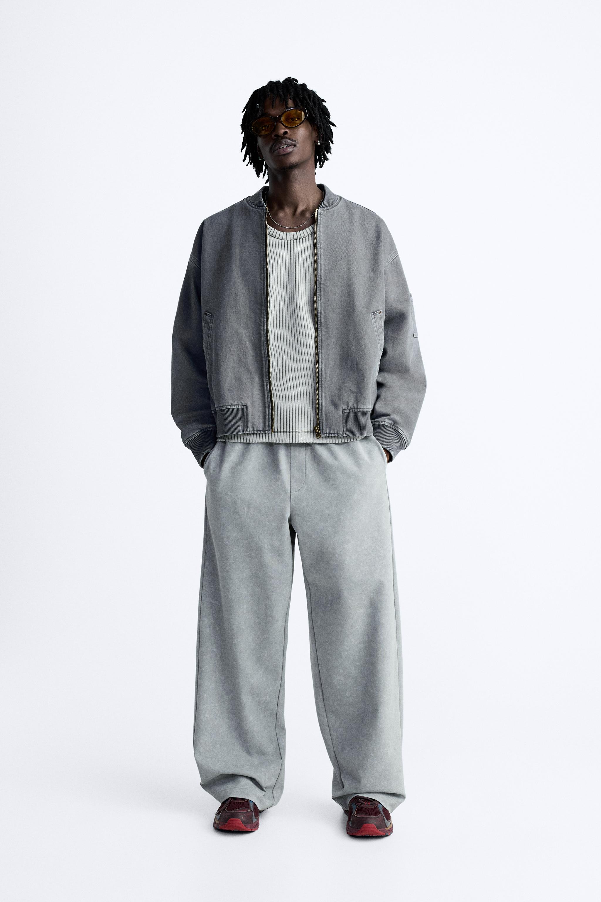 WASHED JOGGER PANTS - Faded sky blue | ZARA Canada