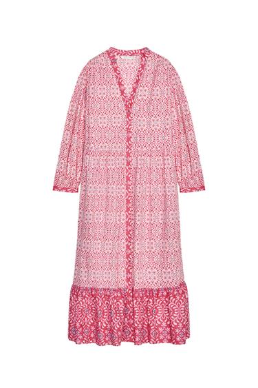 PRINTED MIDI DRESS
