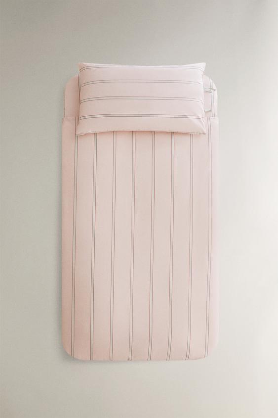 CHILDREN'S STRIPED DUVET COVER - Pink by Zara - Image 0