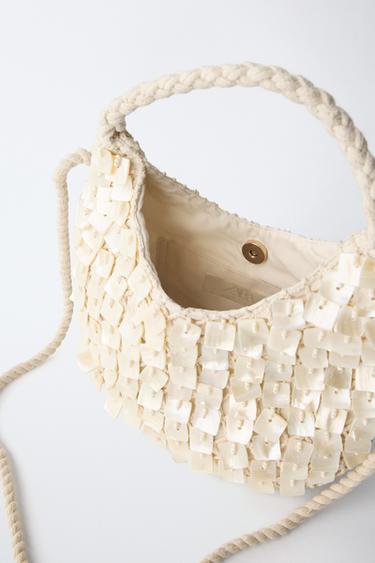 SAC BANDOULIÈRE DÉCORS - Blanc écru de Zara - Image 3