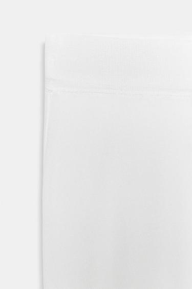 JUPE MI-LONGUE EN MAILLE - Blanc de Zara - Image 5
