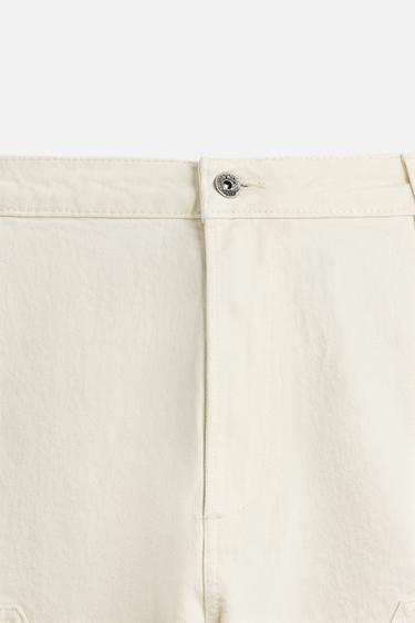 CARPENTER POCKET BERMUDA SHORTS - Oyster-white by Zara - Image 7