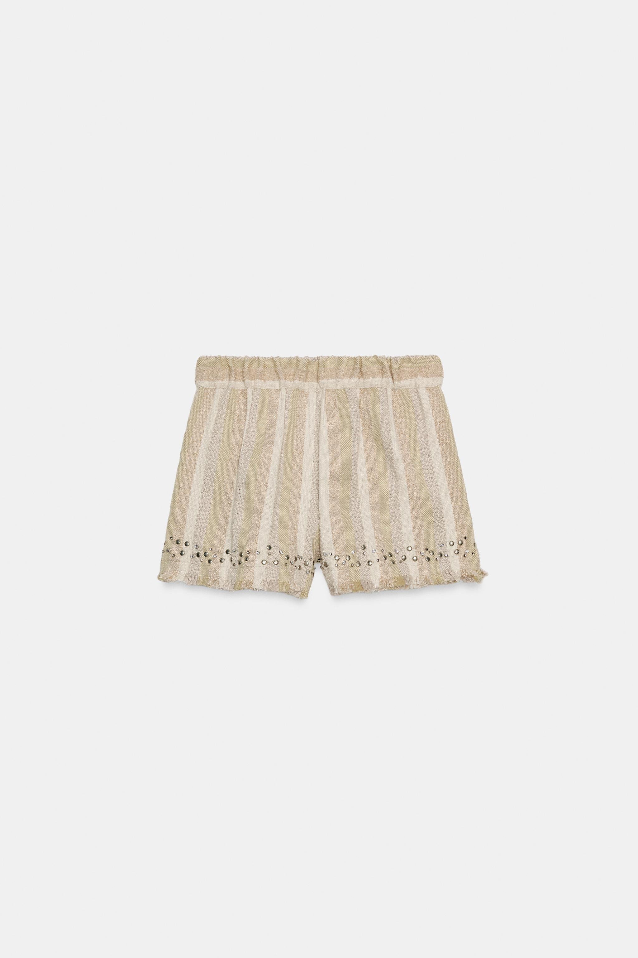 ZW COLLECTION RUSTIC STRIPED BERMUDA SHORTS