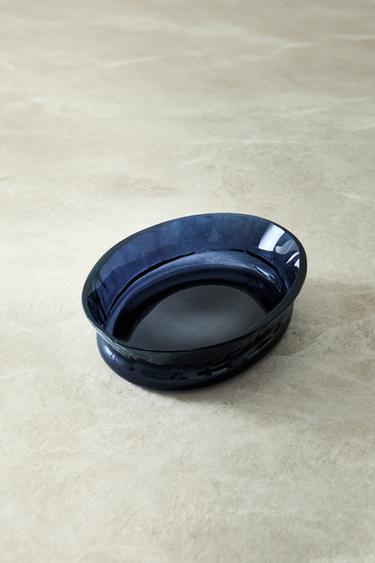 PORTE-SAVON SALLE DE BAIN VERRE RECYCLABLE BLEU - Bleu de Zara - Image 5