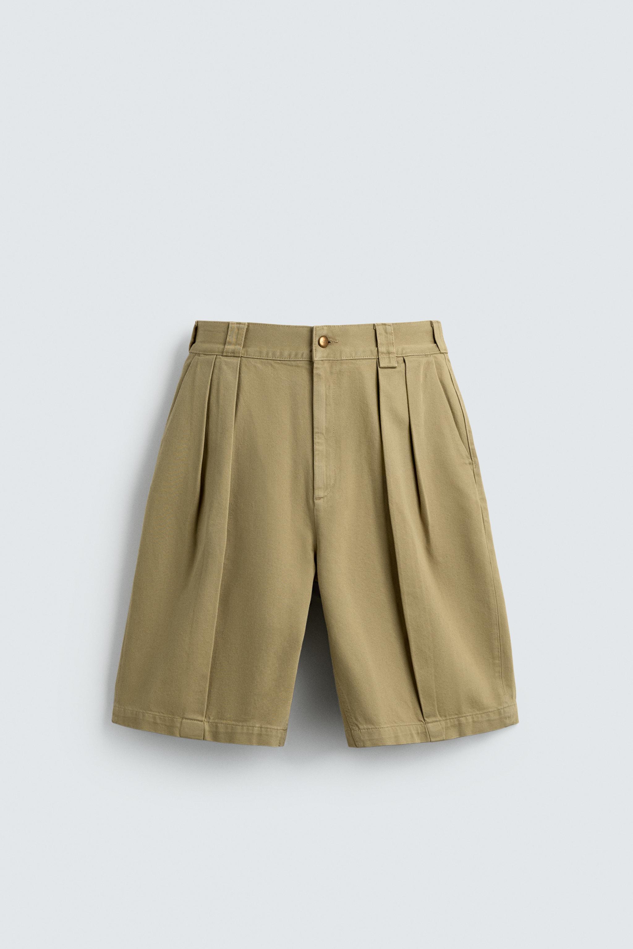 BERMUDA RELAXED FIT À PINCES