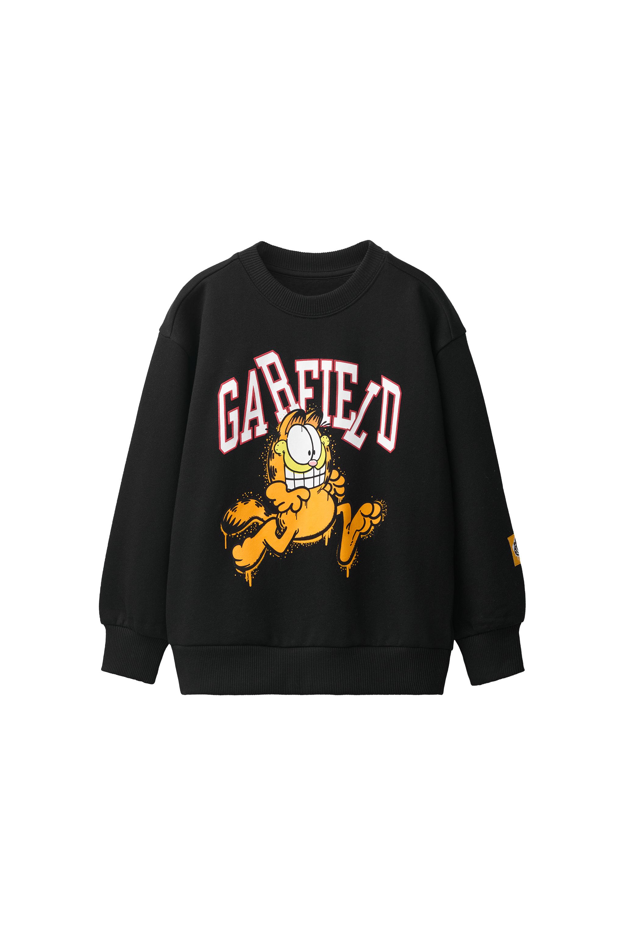 Naked Golf Garfield Nickelodeon スウェット 黒 GARFIELD © PAWS INC スウェットシャツ - ブラック | ZARA Japan / 日本