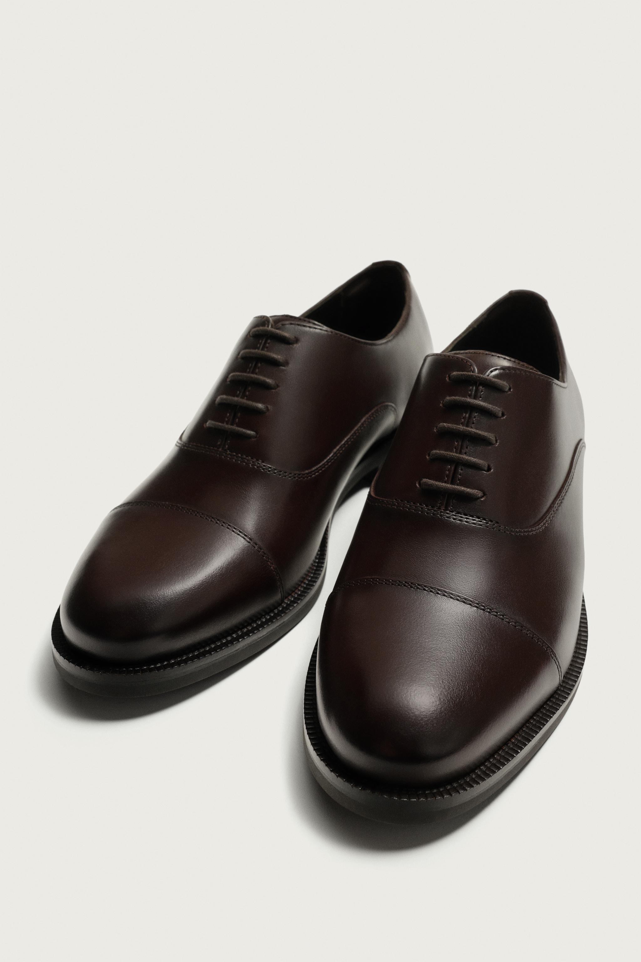 レザーダービーシューズ - ブラウン | ZARA Japan / 日本
